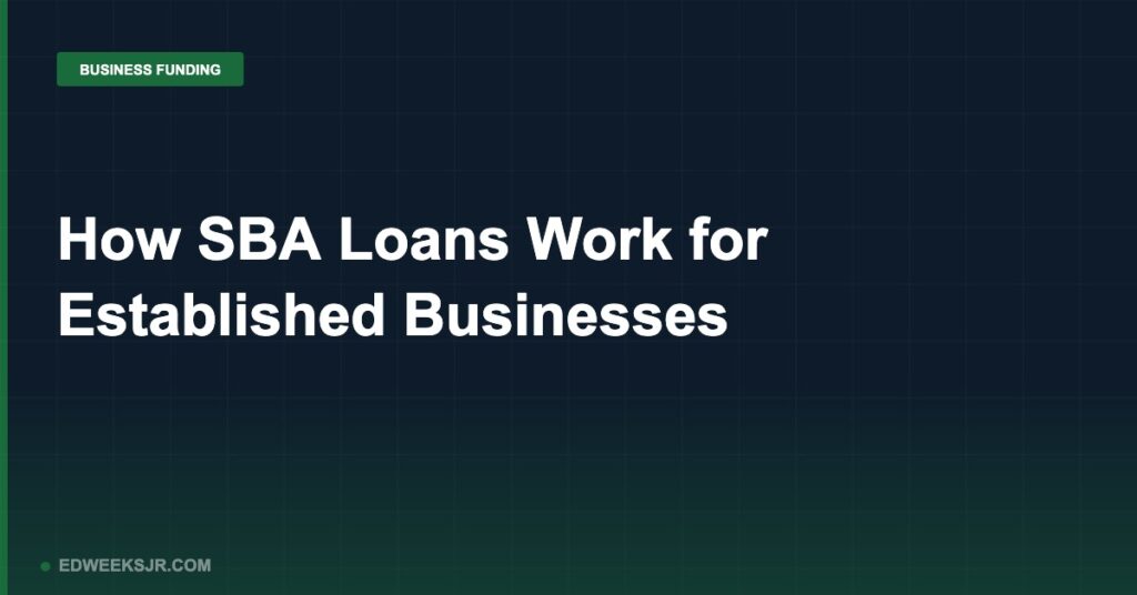How SBA Loans Work for Established Businesses