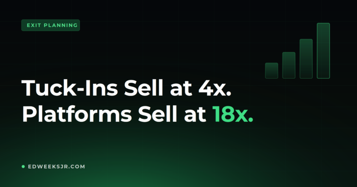 HVAC M&A 2026: tuck-in shops sell at 4x EBITDA, platforms at 18x